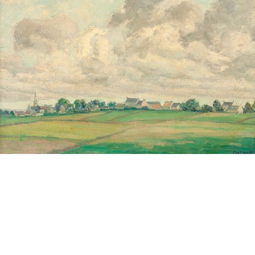 PORTNOFF MICHELE (1885-1978)  Paesaggio bretone<br>Firmato Portnoff in basso a destra 