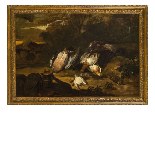 JOANNES HERMANS detto MONSÚ AURORA (attr. a) (Anversa, circa 1630 - circa 1677) <br>Natura morta co