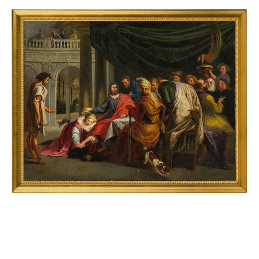 WILLEM VAN HERP (attr. a) (Anversa, 1614 circa - 1677)<br>Maddalena <br>Olio su tela, cm 95X126