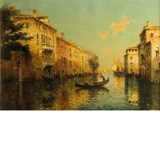 BOUVARD ANTOINE Parigi, 1870 - 1956<br>Veduta del Canal Grande<br>Firmato A Bouvard in basso a destr