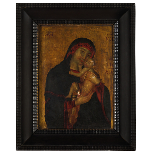 GUIDO DA SIENA (maniera di) (Attivo tra il 1230 circa e il 1290 circa) <br>Madonna col Bambino<br>T