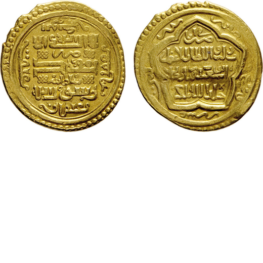 MONETE ISLAMICHE. DINASTIA ILKANIDE. ABU SAID BAHADUR (1316-1335). DINARO Baghdad, AH 722 (1322/3). 
