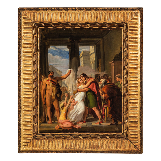 PIETRO BENVENUTI (attr. a) (Arezzo, 1769 - Firenze, 1844) <br>Ercole che conduce Alceste ad Ameto<br