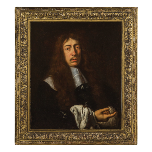 BARTHOLOMEUS VAN DER HELST (attr. a) (Haarlem, 1613 - Amsterdam, 1670)<br>Ritratto di gentiluomo<br>