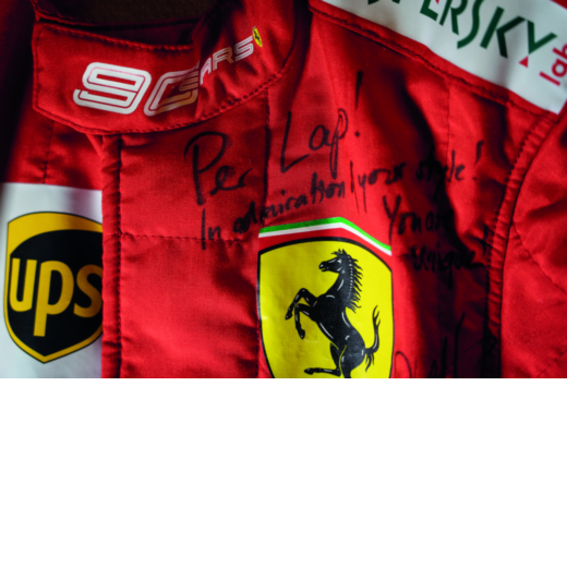 Scuderia Ferrari Mission Winnow F1 Team 2019 tuta da gara del pilota Sebastian Vettel