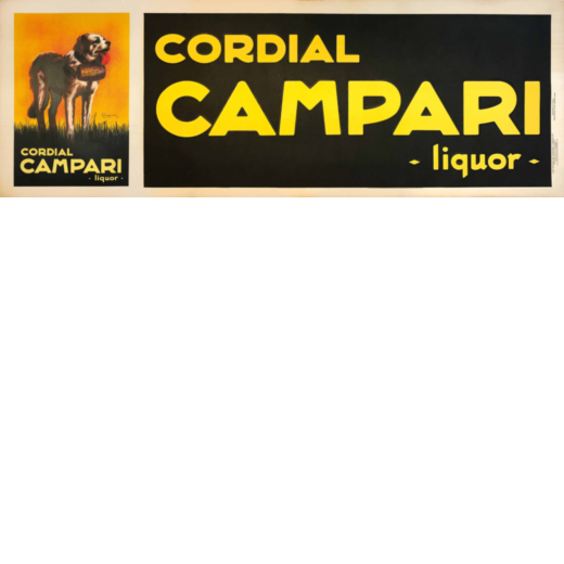 Manifesto Litografia Originale [Telato] Cordial Campari Liquor<br>by Leonetto Cappiello<br>Edito Ate