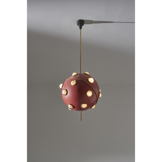 Oscar Torlasco (1934-2004) Model 535/24<br>Floor lamp<br>Lacquered metal, brass and aluminum<br>Edit