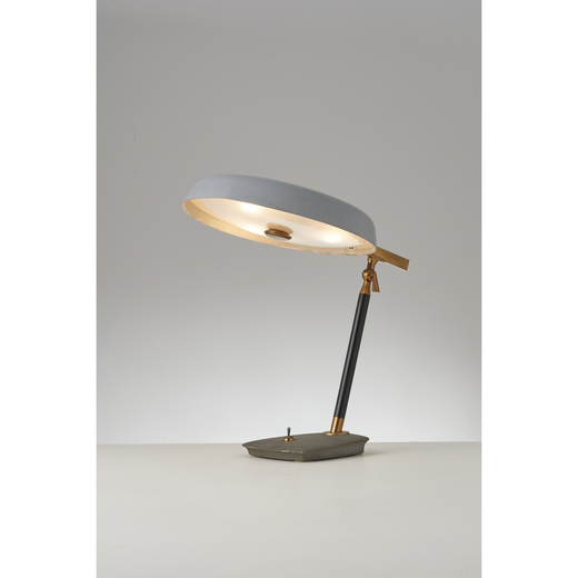 Oscar Torlasco (1934-2004) Model 534/S<br>Table lamp<br>Lacquered metal, brass, aluminum and glass<b