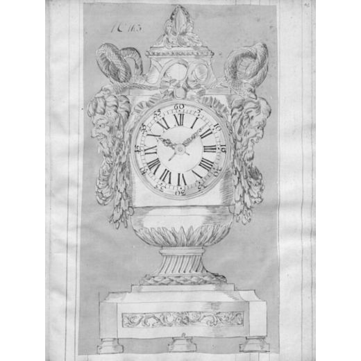 ROBERT OSMOND (attr. a) (Canisy, 1711 - Parigi ?, 1789) <br>IMPORTANTE OROLOGIO DA APPOGGIO IN BRONZ